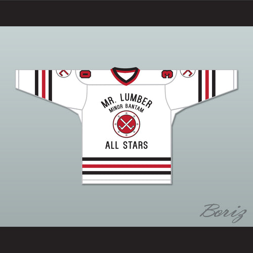 Cathy Yarrow 30 Mr. Lumber Minor Bantam All Stars White Hockey Jersey Hockey Night TV Movie