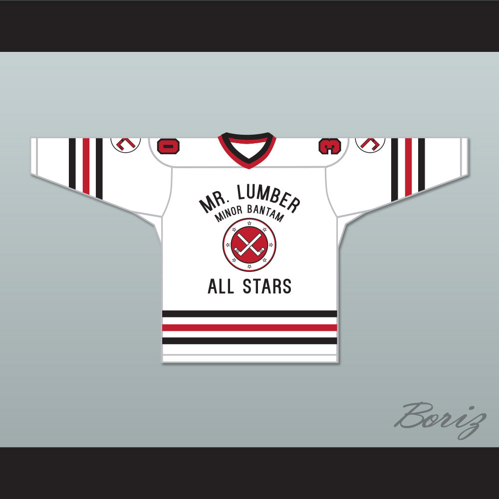Cathy Yarrow 30 Mr. Lumber Minor Bantam All Stars White Hockey Jersey Hockey Night TV Movie