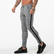 Load image into Gallery viewer, Causal Chinos Plaid Pants Men Joggers Grey Streetwear Cargo Pants Fashion Plaid  Pants Men Jogging Tracksuit Trousers For Men