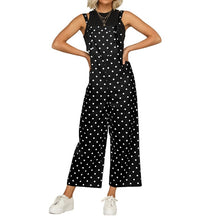 Load image into Gallery viewer, Celmia 2020 Fashion Women Jumpsuits Casual Sexy Sleeveless Straps Loose Rompers Elegant Wide Leg Pants Polka Dot Print Trousers