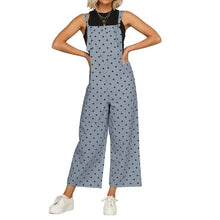 Load image into Gallery viewer, Celmia 2020 Fashion Women Jumpsuits Casual Sexy Sleeveless Straps Loose Rompers Elegant Wide Leg Pants Polka Dot Print Trousers