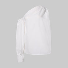Load image into Gallery viewer, Celmia Plus Size Fashion Women Long Sleeve Shirts 2020 Cold Shoulder Lady Solid Blouses Office Casual Loose Top Elegant Blusas 7