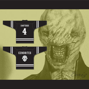 Chatterer 4 Cenobites Black Hockey Jersey Hellraiser Series