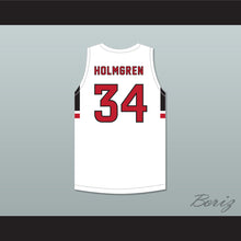 Load image into Gallery viewer, Chet Holmgren 34 Minnehaha Academy Redhawks White Basketball Jersey 4