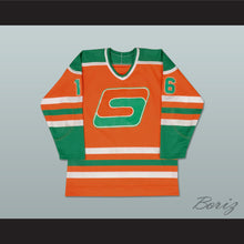 Load image into Gallery viewer, Normand Leveille 16 Chicoutimi Sagueneens Orange Hockey Jersey