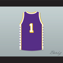 Load image into Gallery viewer, Chris Bosh 1 Lincoln High School Dallas Tigers Purple Basketball Jersey 1