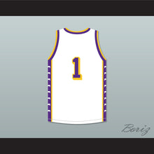 Load image into Gallery viewer, Chris Bosh 1 Lincoln High School Dallas Tigers White Basketball Jersey 1