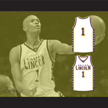 Load image into Gallery viewer, Chris Bosh 1 Lincoln High School Dallas Tigers White Basketball Jersey 1