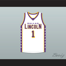 Load image into Gallery viewer, Chris Bosh 1 Lincoln High School Dallas Tigers White Basketball Jersey 2