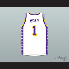 Load image into Gallery viewer, Chris Bosh 1 Lincoln High School Dallas Tigers White Basketball Jersey 2