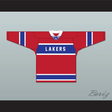 Load image into Gallery viewer, Chris Farley 6 Lakers Youth League Red Hockey Jersey