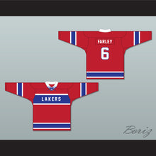 Load image into Gallery viewer, Chris Farley 6 Lakers Youth League Red Hockey Jersey