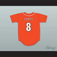 Load image into Gallery viewer, Chris Pontius 8 Swallows Play Ball Orange Baseball Jersey