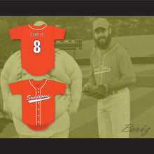 Load image into Gallery viewer, Chris Pontius 8 Swallows Play Ball Orange Baseball Jersey