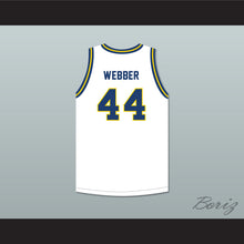 Load image into Gallery viewer, Chris Webber 44 Detroit Country Day School Yellowjackets White Basketball Jersey