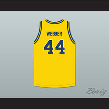 Load image into Gallery viewer, Chris Webber 44 Detroit Country Day School Yellowjackets Yellow Basketball Jersey