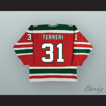 Load image into Gallery viewer, Chris Terreri 31 Utica Devils Red Hockey Jersey