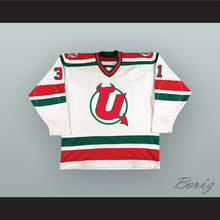 Load image into Gallery viewer, Chris Terreri 31 Utica Devils White Hockey Jersey