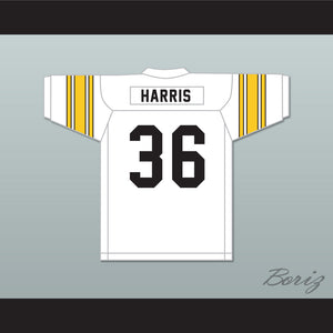 Christian Harris 36 Louisiana State University Laboratory School Cubs White Football Jersey 2