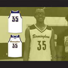 Load image into Gallery viewer, Christian Koloko 35 Birmingham High School Patriots White Basketball Jersey 1
