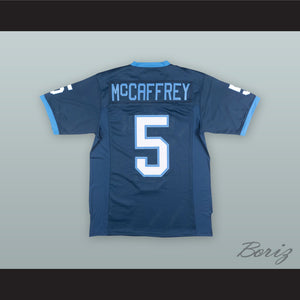 Christian McCaffrey 5 Valor Christian High School Eagles Blue Football Jersey