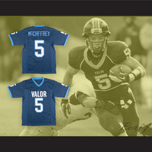Load image into Gallery viewer, Christian McCaffrey 5 Valor Christian High School Eagles Blue Football Jersey