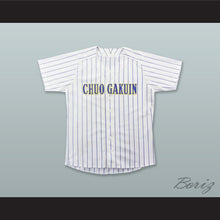 Load image into Gallery viewer, Chuo Gakuin University Chiba Japan White Pinstriped Baseball Jersey