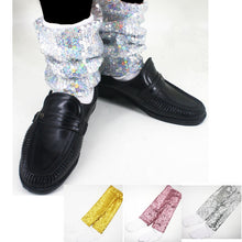 Load image into Gallery viewer, Classic Handmade Sequin MJ Micheal Jackson Billie Jean Baggy Ankle Socks  For Collection Show