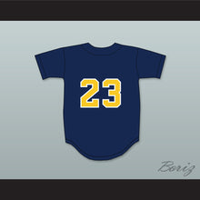 Load image into Gallery viewer, Clayton Kershaw 23 Highland Park High School Scots Navy Blue Baseball Jersey 1