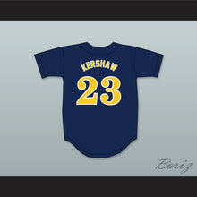 Load image into Gallery viewer, Clayton Kershaw 23 Highland Park High School Scots Navy Blue Baseball Jersey 4