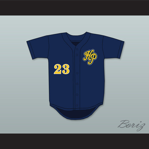 Clayton Kershaw 23 Highland Park High School Scots Navy Blue Baseball Jersey 3