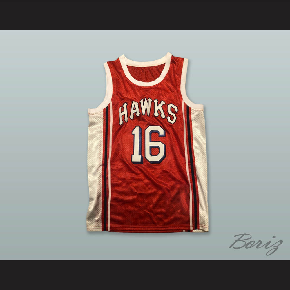 Cliff Hagan 16 St Louis Hawks Red Basketball Jersey