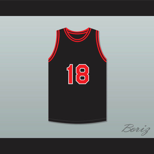 Cliff Hagan 18 Owensboro High School Red Devils Black Basketball Jersey 1