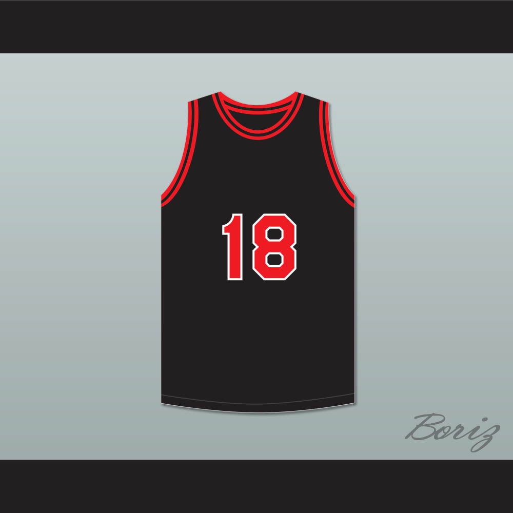 Cliff Hagan 18 Owensboro High School Red Devils Black Basketball Jersey 1
