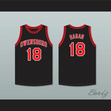 Load image into Gallery viewer, Cliff Hagan 18 Owensboro High School Red Devils Black Basketball Jersey 2