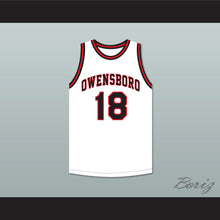 Load image into Gallery viewer, Cliff Hagan 18 Owensboro High School Red Devils White Basketball Jersey 2