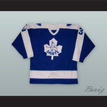 Load image into Gallery viewer, Cliff Abrecht 23 St. Catharines Saints Blue Hockey Jersey