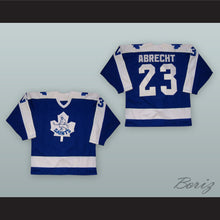 Load image into Gallery viewer, Cliff Abrecht 23 St. Catharines Saints Blue Hockey Jersey