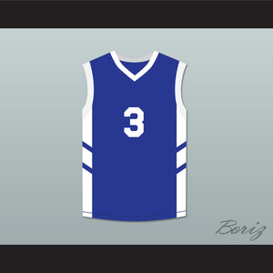 Cliff Robinson 3 Blue Basketball Jersey Dennis Rodman's Big Bang in PyongYang