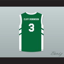 Load image into Gallery viewer, Cliff Robinson 3 Green Basketball Jersey Dennis Rodman&#39;s Big Bang in PyongYang
