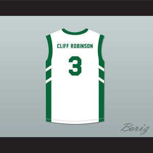 Cliff Robinson 3 White Basketball Jersey Dennis Rodman's Big Bang in PyongYang