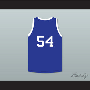 Clyde Drexler 54 Sterling High School Raiders Blue Basketball Jersey 1