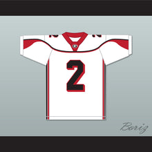 Load image into Gallery viewer, Coby Bryant 2 Glenville High School Tarblooders White Football Jersey 2