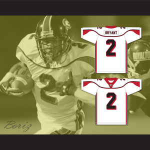 Coby Bryant 2 Glenville High School Tarblooders White Football Jersey 2