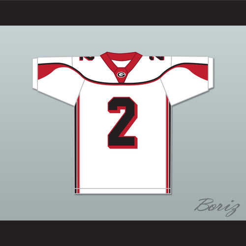 Coby Bryant 2 Glenville High School Tarblooders White Football Jersey 1