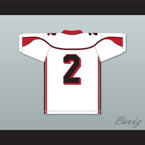 Coby Bryant 2 Glenville High School Tarblooders White Football Jersey 1
