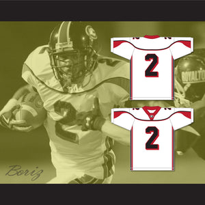 Coby Bryant 2 Glenville High School Tarblooders White Football Jersey 1