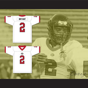 Coby Bryant 2 Glenville High School Tarblooders White Football Jersey 4