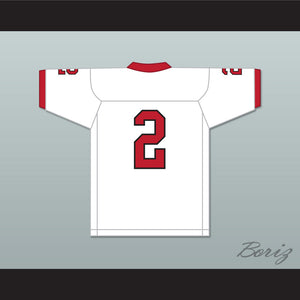 Coby Bryant 2 Glenville High School Tarblooders White Football Jersey 3