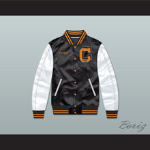 Load image into Gallery viewer, Cochise Cooley High School Black/ White Varsity Letterman Satin Bomber Jacket